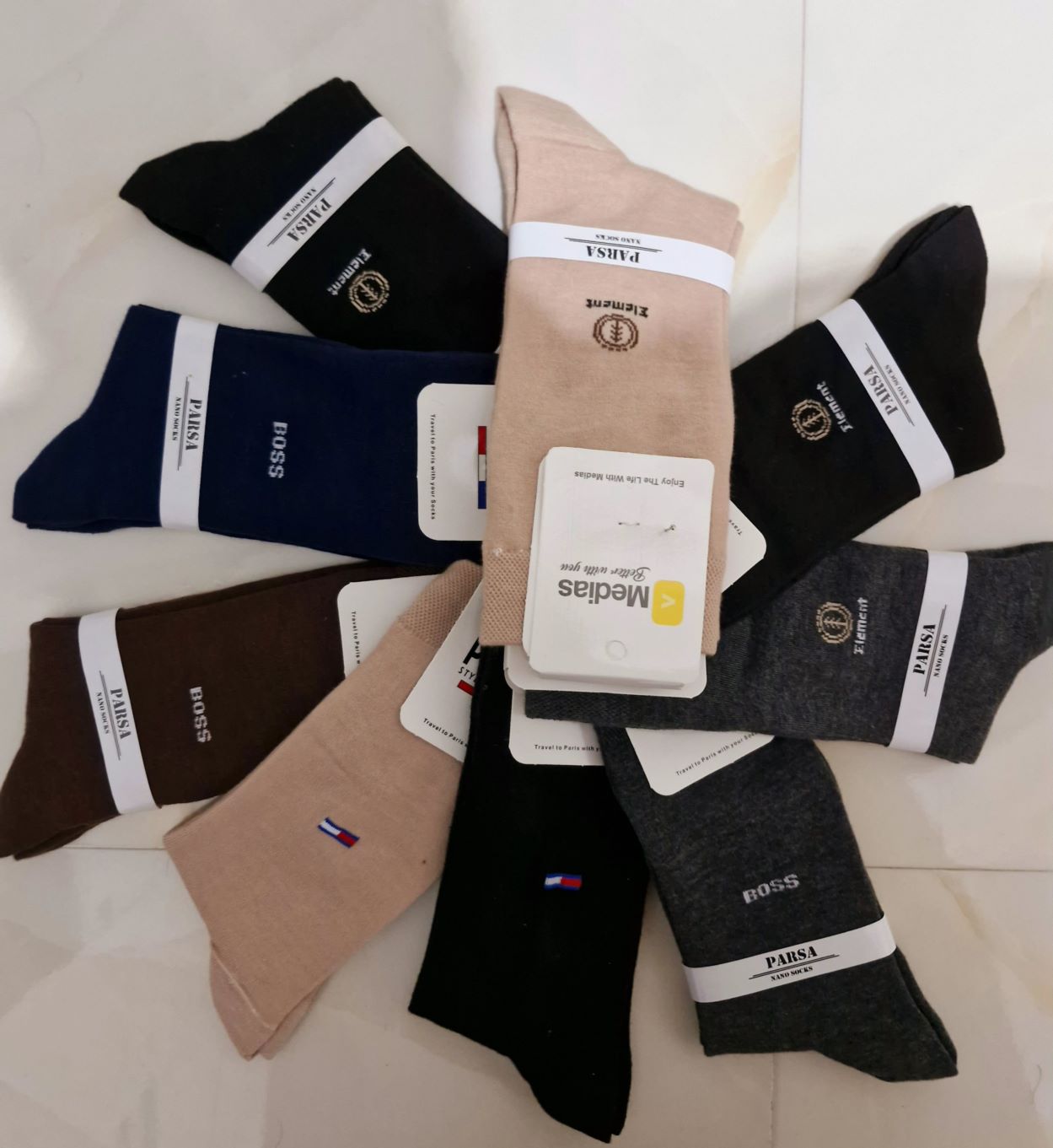 Medias brand socks from Naderi company